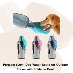 狗狗外出水壺 800ml 便攜式寵物旅行飲水瓶